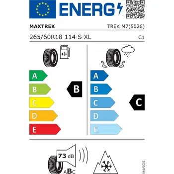 Zimní osobní pneu Zimní pneumatika Maxtrek Trek M7 265/60R18 114 S s přilnavostí na sněhu (3PMSF)