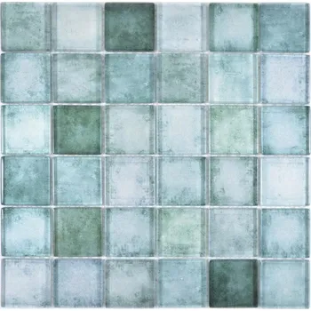 Obklad Skleněná mozaika WzorcowniaStudio 30 x 30 cm, odstíny zelené
