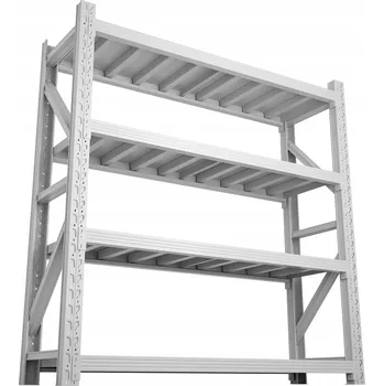 Dílenský regál Kovový skladový regál 200 x 120 x 50 cm, nosnost 200 kg na polici