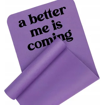 podložka na cvičení PODLOŽKA NA CVIČENÍ PROTISKLUZOVÁ FIALOVÁ JÓGA FITNESS A Better Me Is Coming