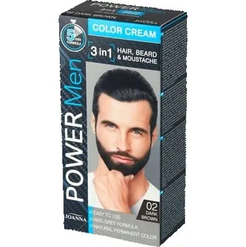 Barva na vlasy Barva na vlasy Joanna 02 Tmavě Hnědá bez amoniaku 30 ml