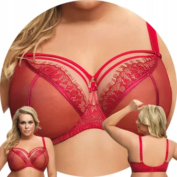 Podprsenka Gorsenia podprsenka s měkkými košíčky červená velikost 90I