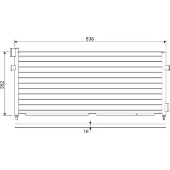 Výparník klimatizace Kondenzátor, klimatizace AVA VL5047