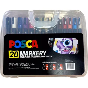 Univerzální vícebarevné fixy Posca 20 ks