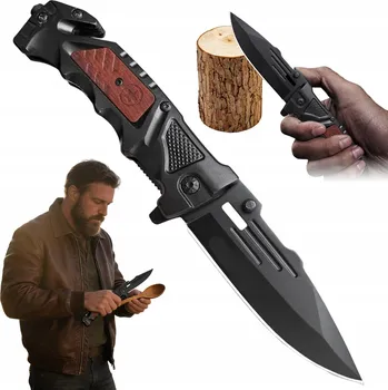 Kuchyňský nůž NŮŽ 3V1 NEREZOVÁ OCEL SBÍJEČKA PÁSŮ 23,4 CM