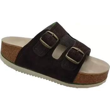 Dámská zdravotní obuv Korkové pantofle na klínku - tm.hnědé, vel. 36-45 vel. 44 - délka vnitřní stélky 30 cm