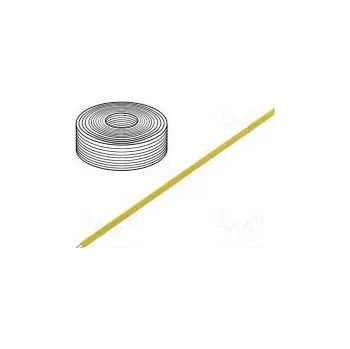 elektrický kabel Vodič reproduktorový 2x0,08mm2 lanko Cu žlutá PVC Balení 5m