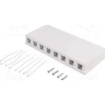 Zásuvka kryt RJ45 nestíněné,Keystone Barva bilá na omítku