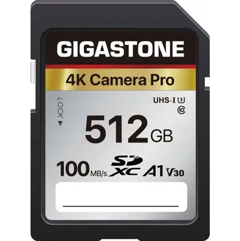 Paměťová karta Gigastone Paměťová karta SDXC 512 GB, řada 4K kamery, přenos až 100 MB/s