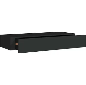 police Police MDF deska VidaXL 60 x 23,5 cm černá