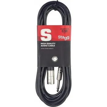 Audio kabel Kabel XLR - jack 6,3 mm Stagg SAC6PXM DL 0 m