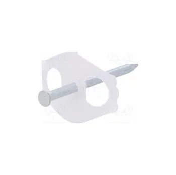 kabelová chránička Držák průhledná k připevnění kabelů s hřebíkem