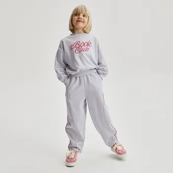 Dívčí mikina Reserved - Bavlněná sada - hyacintová - 958HV-54X - 958HV-54X-122