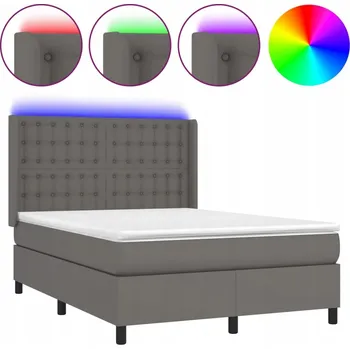 Postel Jednolůžková dřevěná postel VidaXL 140x190 cm bílá