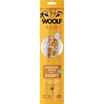 Pamlsek pro psa Woolf EARTH NOOHIDE s RABIT KRÁLÍKEM XL 85 g