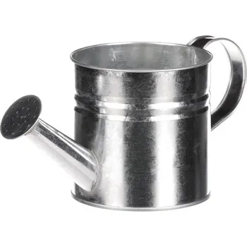 Obal na květináč Zinkový obal na květiny - stříbrná konev, průměr 12 cm, výška 25 cm Barva: Stříbrná