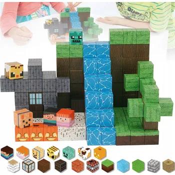 ostatní stavebnice Magnetické Stavebnice, 150 Dílků, Sada Magnetických Kostek od 3 Let