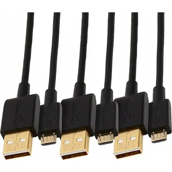 Datový kabel Kabel KabelDirekt USB - microUSB typ B, 0,5 m, černý