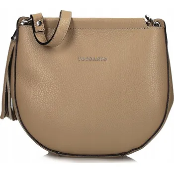 Kabelka Toscanio kabelka z pravé kůže béžová