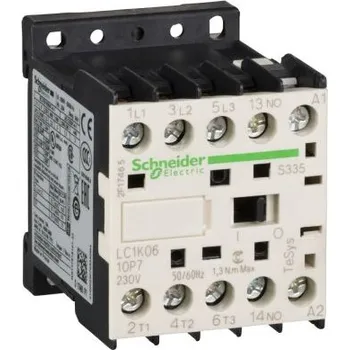 Stykač Schneider Electric 1 NO Stykač napětí ve vinutí 24 V ac 3pólový 12 A 690V 5.5 kW s 1 NO kontakty Bezpečnost, rozsah:
