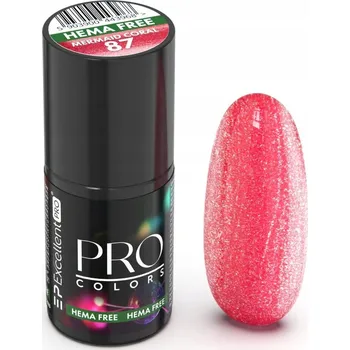 Přípravek na nehty Excellent PRO Colors HemaFree 087 MERMAID CORAL 7g TPO FREE NOVINKA - Gel lak na nehty - MERMAID CORAL - červená