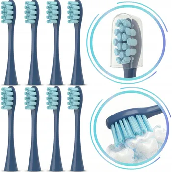 Náhradní hlavice k elektrickému kartáčku 8x Hlavice pro kartáčky Oclean X ONE AIR SE F1 Z1 ELITE FLOW | Modrá