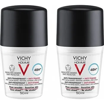 Tělová kosmetika Sada kuličkových antiperspirantů pro muže s 48 hodinovým účinkem Homme 48h (Antiperspirant) 2 x 50 ml