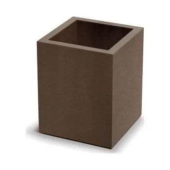 Květináč CUBLA SQUARE MIDL 29 cm - barva: rezavě hnědá