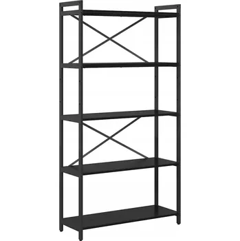 Knihovna Police dřevěná VidaXL 80 x 30 cm dub černý