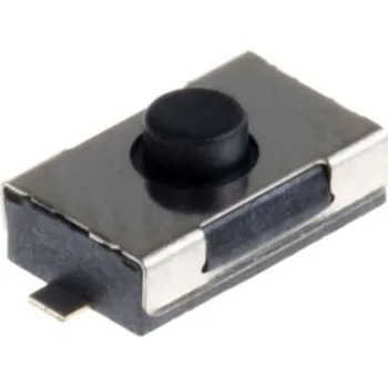 vypínač Dotykový spínač, barva ovladače: Černá Jednopólov�� jednopolohový (SPST) 50 mA při 12 V DC 2.5mm 0.8mm Povrchová montáž