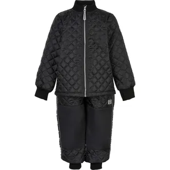 Kojenecká bunda Dětský termo set bunda a kalhoty černý Mikk-Line Velikost: 92