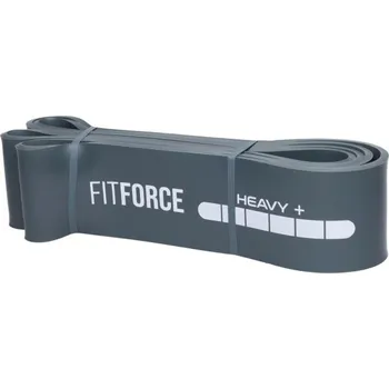 Odporová posilovací guma Fitforce LATEX LOOP EXPANDER 75 KG UNI Tmavě šedá, Bílá