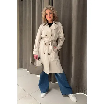 Dámský kabát Dámský kabát BEAUMONT VERONIQUE BM03630261 krémový Velikost: 42