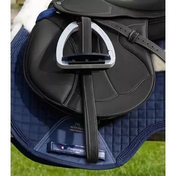 Kožené třmenové řemeny Premier Equine European Aniline Černá 135 cm