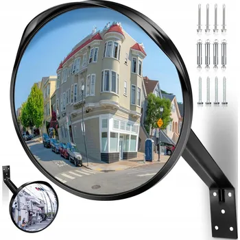 Zrcadlo ZRCADLO SILNIČNÍ ZRCADLO SKLADOVÉ ŠIROKOÚHLÉ SFÉRICKÉ NEROZBITNÉ 30CM