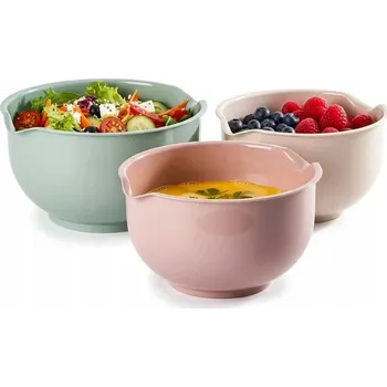 Sada kuchyňských misek, plastové misky s výlevkou Altom Design 1,5/2/2,6 l