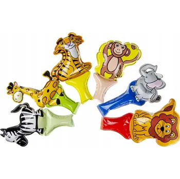 Balónek Samonafukovací fóliový balónek Divoká zvířata mix vzorů