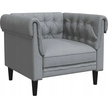 Pohovka Pohovka Světle šedá 78,5 x 74,5 x 74,5 cm Polyester