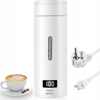 Rychlovarná konvice PŘENOSNÁ CESTOVNÍ RYCHLOVARNÁ KONVICE 500 ML NEREZOVÁ OCEL 304