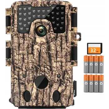 IP kamera FOTOPAST / LOVEČECKÁ KAMERA S NOČNÍM VIDĚNÍM 48MP + 32GB KARTA A BATERIE