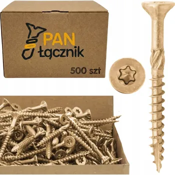 Vrut TESAŘSKÉ VRUTY DO DŘEVA 3,5x40 KUŽELOVÉ HLAVY TORX 500ks 35040 Pan Łącznik