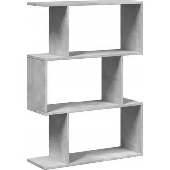 Knihovna Police z dřevotřísky VidaXL 24 x 70 cm, světle betonová