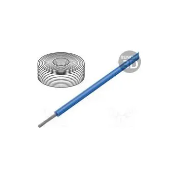 elektrický kabel Vodič SiFF lanko Cu 1,5mm2 silikon modrá -60÷180°C 500V