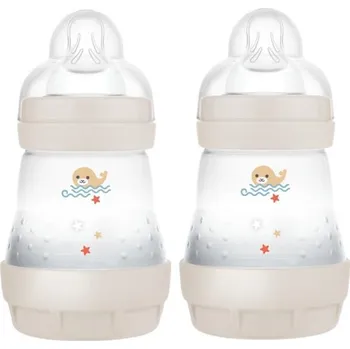 Kojenecká láhev MAM LAHEV ANTI-COLIC 160 ml, dbl pack béžová