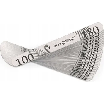 Pilníky na nehty Aba Group Slim Plameňák rovné 100/180 25 ks