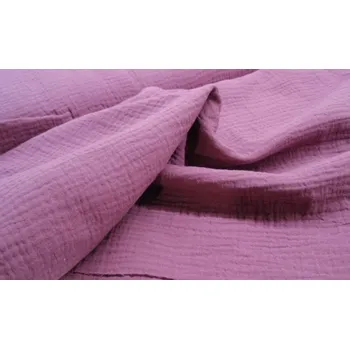 Pro útulný domov látka Mušelín FIALOVÝ