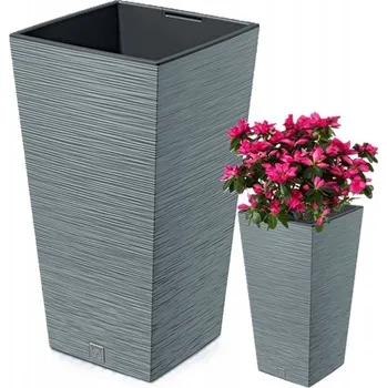 Květináč Šedý plast Květináč Prosperplast 26,5 cm x 26,5 x 50 cm