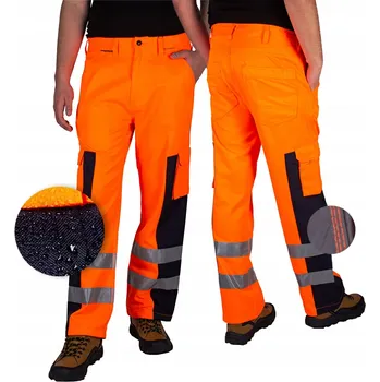 Reflexní pracovní kalhoty do pasu PÁNSKÉ 34/34