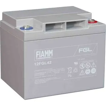 Záložní baterie Uzavřený olověný akumulátor konstrukce VRLA AGM 42Ah Ne Ne 10 až 12 let Ano Fiamm Utěsněné 12V 198 x 165 x 170mm