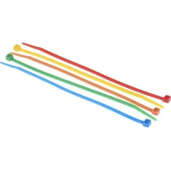 Organizace kabelů Kabelová vázací páska Nedá se uvolnit 203mm 4,6 mm Míchané Nylon 66 RS PRO